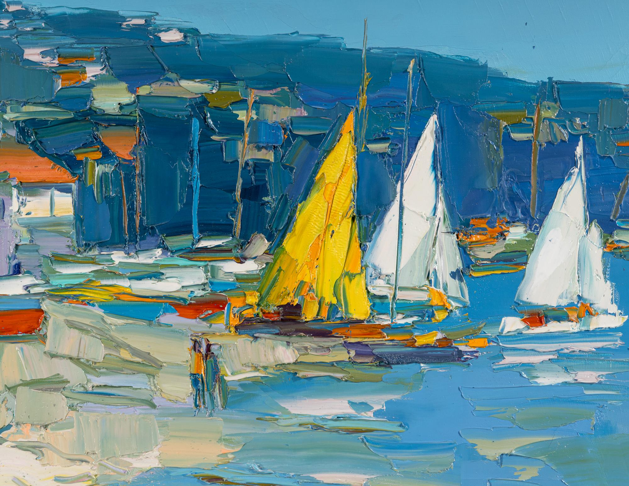 Sailboats Near Beach