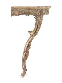 A Louis XV Painted Corner Console Table