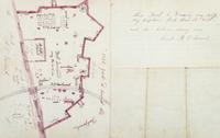 [CIVIL WAR]. Hand-drawn map of Fort Lamine by Joseph V. Parrish, Company, G, 26th Indiana Infantry. Fort Lamine, MO, 2 May 1862.