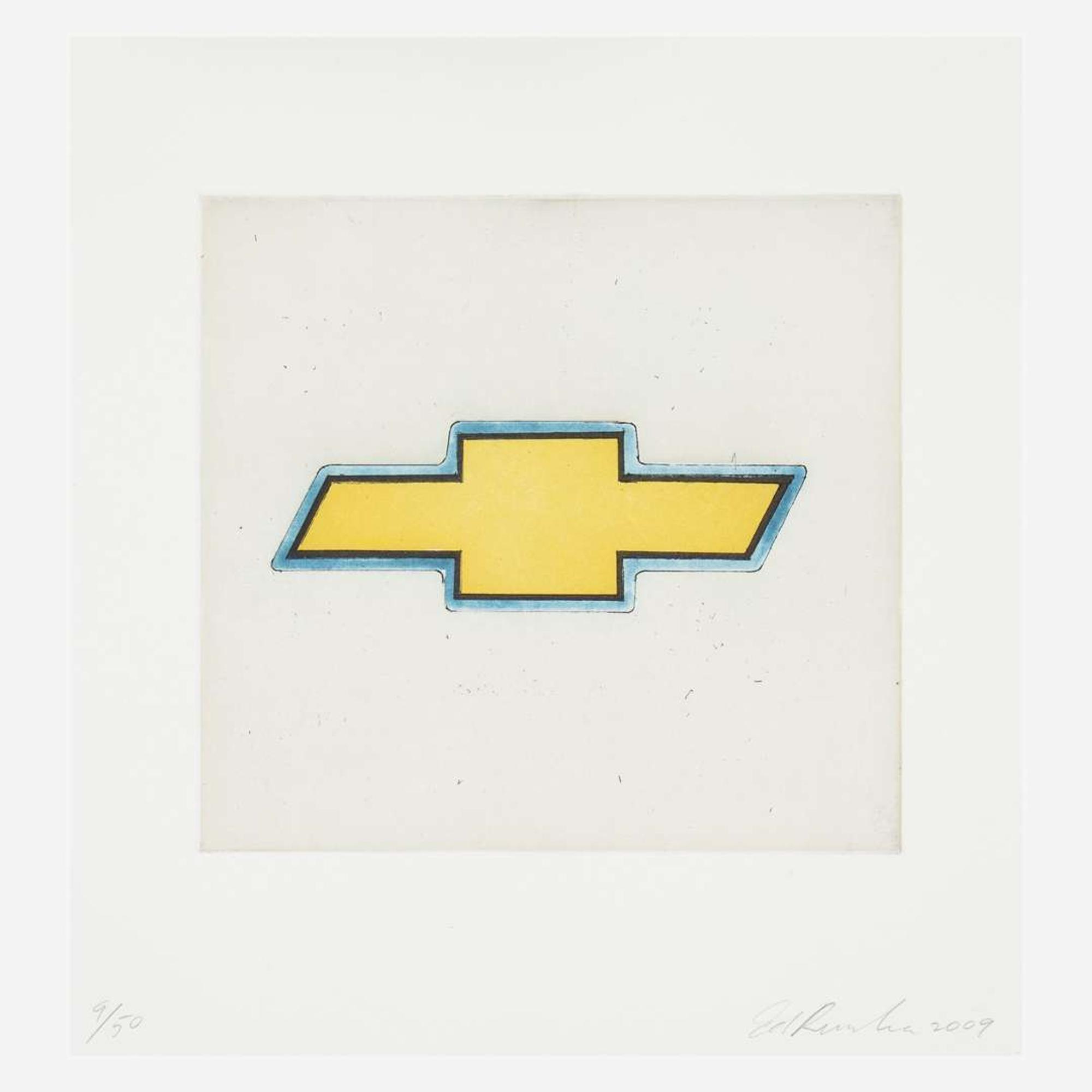 Ed Ruscha (American, B. 1937) Chevy (from the Motor City Series)