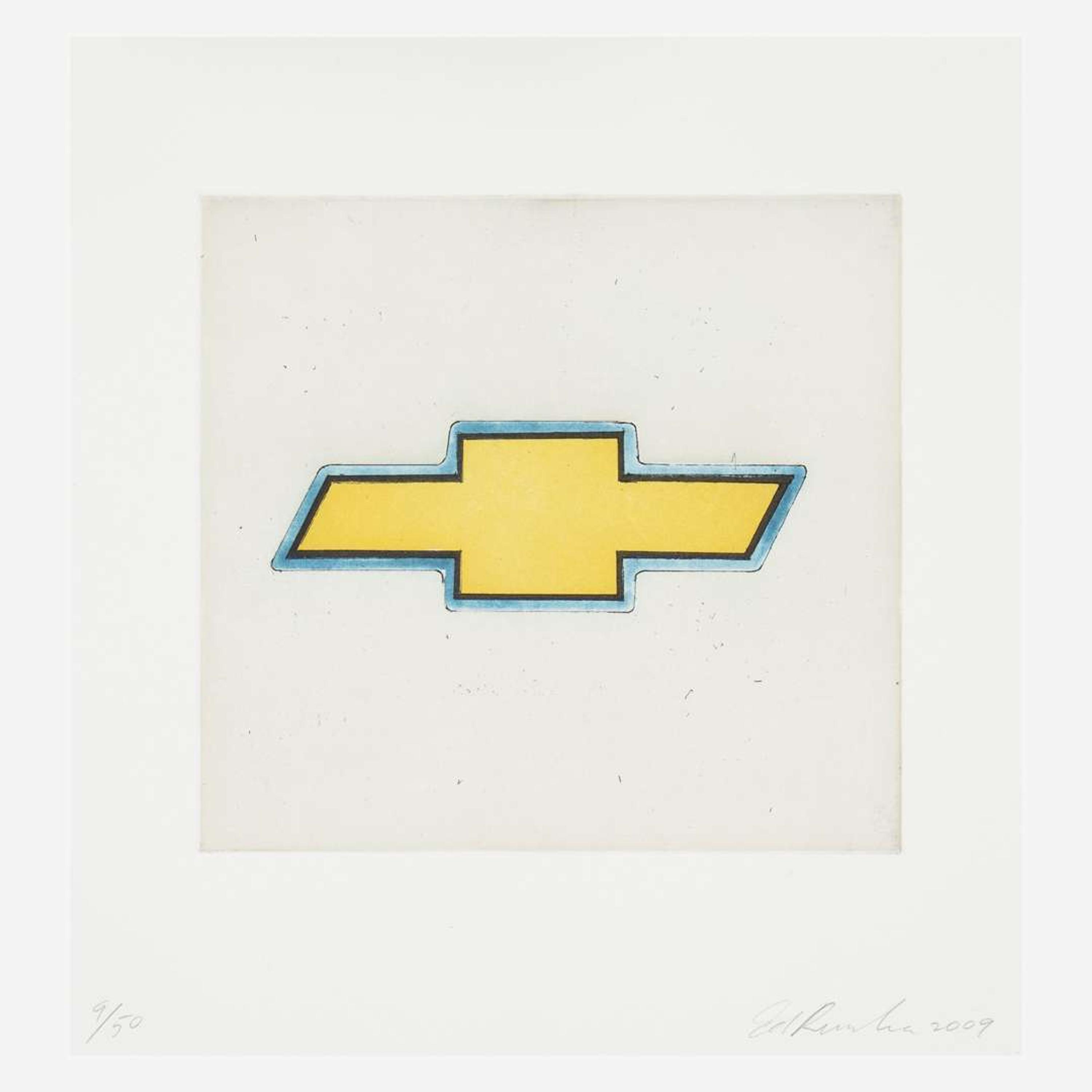 Ed Ruscha (American, B. 1937) Chevy (from the Motor City Series)