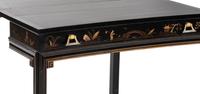 A Lacquer and Paint Decorated Console Table