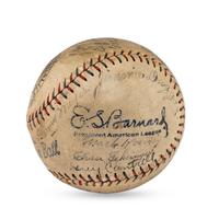 A 1930 Detroit Tigers Team Signed Autograph Baseball (JSA Letter of Authenticity)