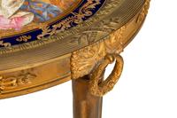 A Sèvres Style Porcelain Mounted Gilt Bronze Guéridon