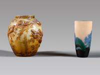 Gallé and Muller Frères Vases