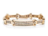 YELLOW GOLD AND DIAMOND BRACELET