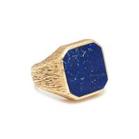 LAPIS LAZULI AND YELLOW GOLD RING