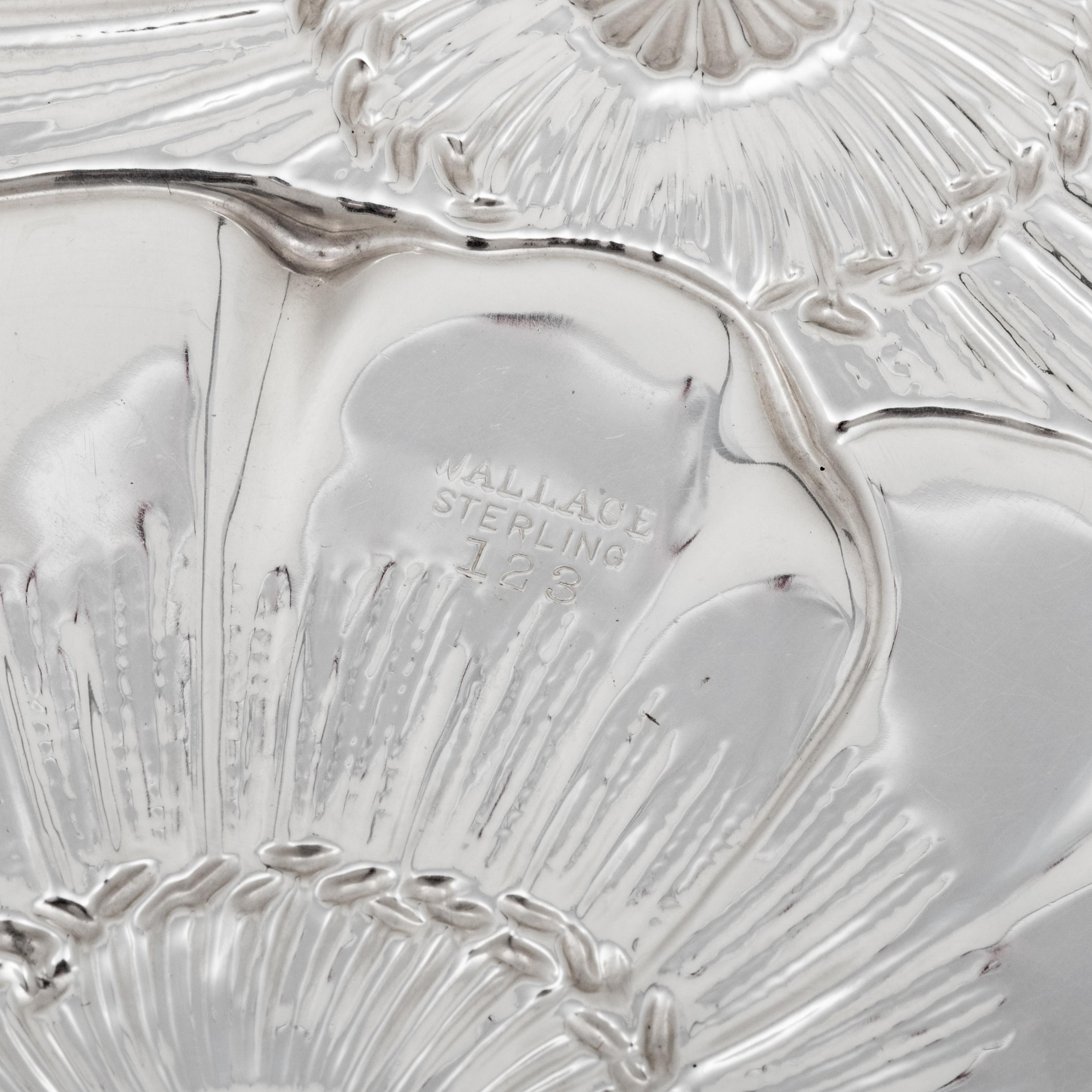 A Group of Four American Silver Repoussé-Decorated Trinket Dishes