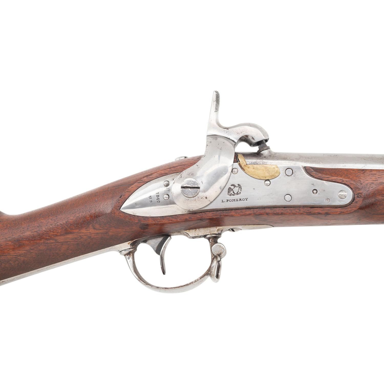 Rare Arsenal Percussion Altered & Rifled US Model 1840 Musket by Pomeroy