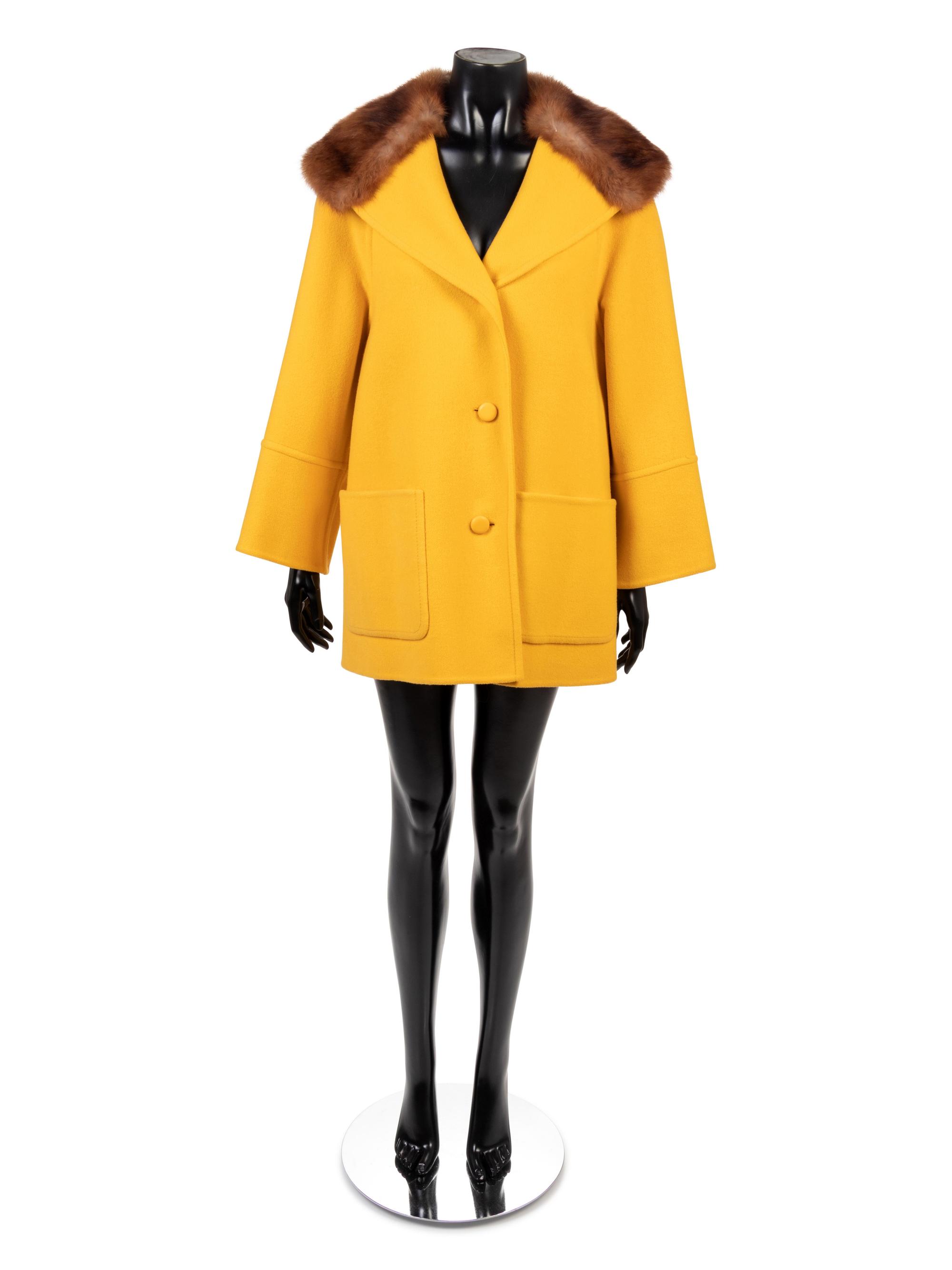 Christian Dior Haute Couture Coat Trimmed with Fur, Autumn/Winter 1972