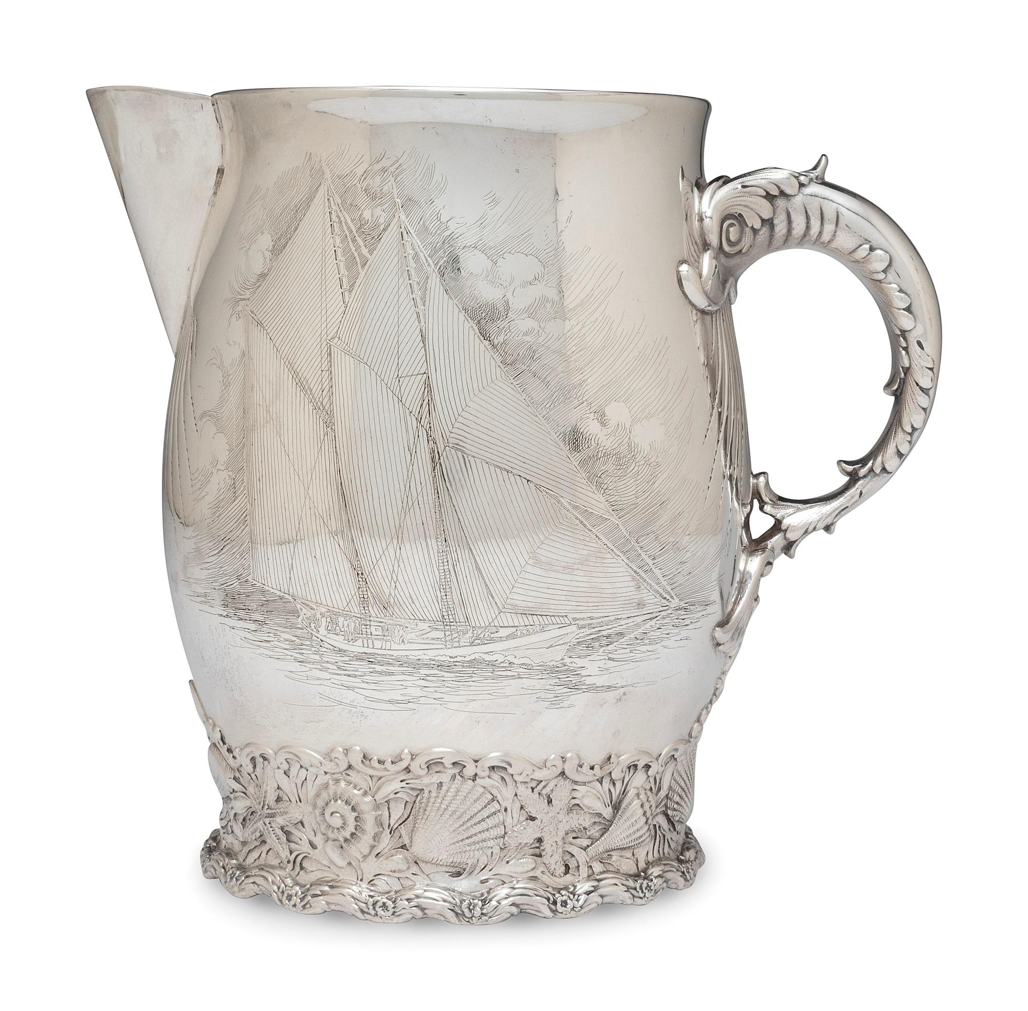 An American Silver Water Pitcher