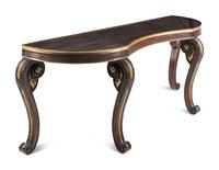 A Dessin Fournir Parcel-Gilt Walnut Console Table