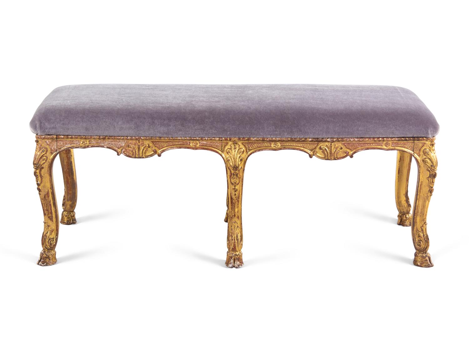 A Régence Giltwood Bench