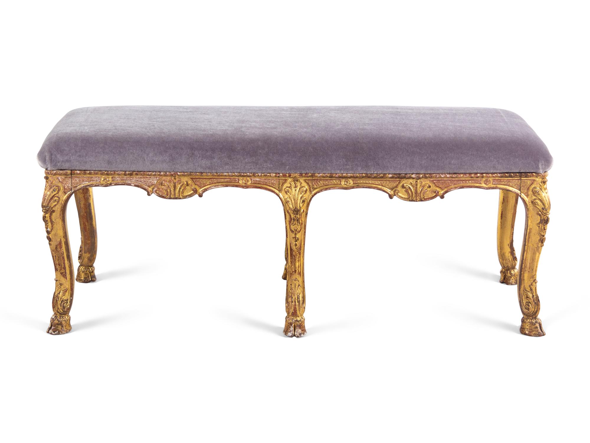 A Régence Giltwood Bench