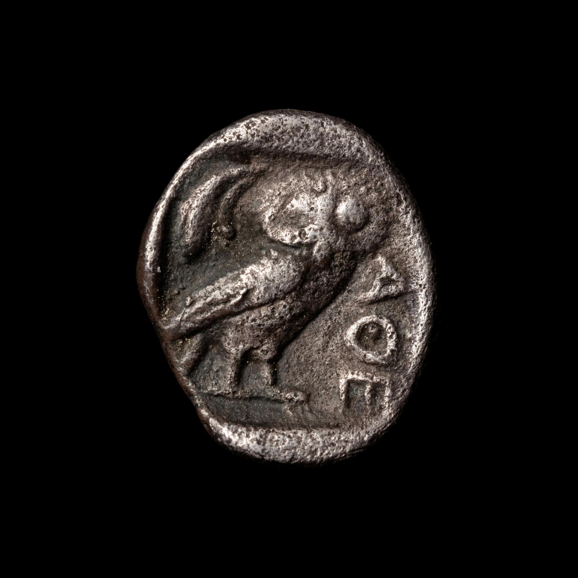 [ANCIENTS] ATTICA. Athens (c. 430 BC). Ar Obol. (0.7 g, 9mm).