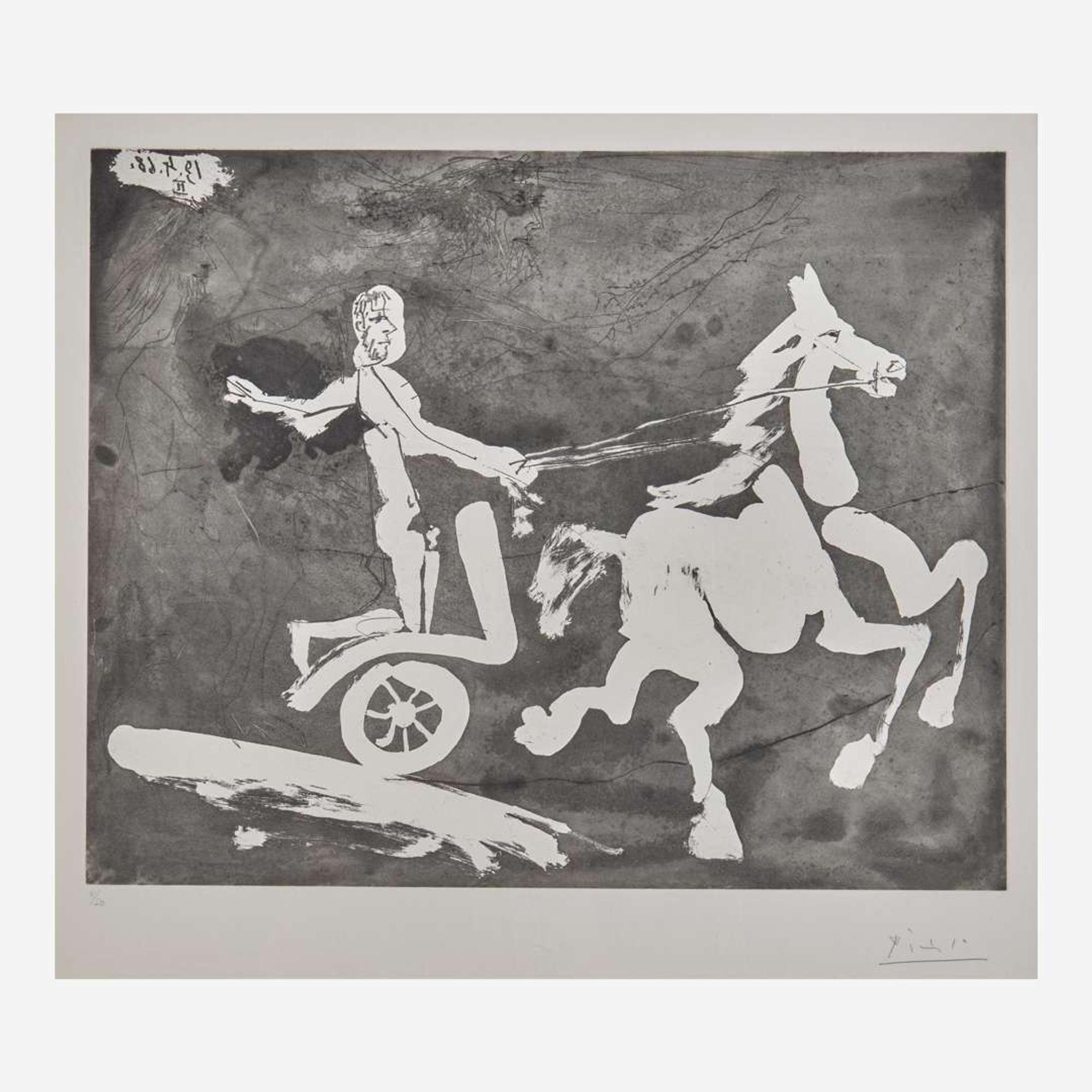 Pablo Picasso (Spanish, 1881-1973) Télévision - Course de chars à l'antique I, from Séries 347