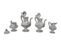 An American Silver Four-Piece Tea Service