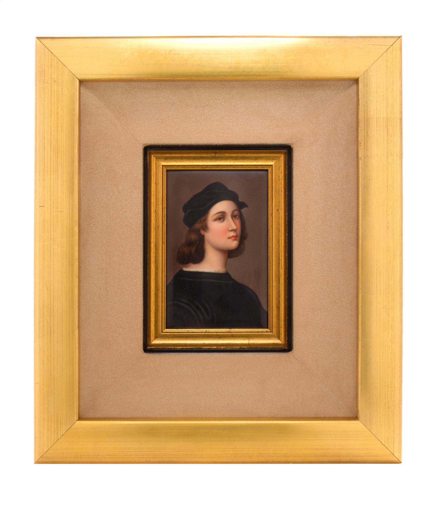 A Continental Porcelain Plaque 5 3/4 x 3 3/4 inches. — 19TH CENTURY