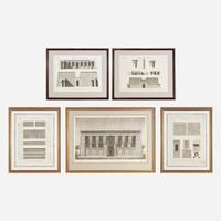 A Suite of Five Engravings from 'Description de l'Égypte'