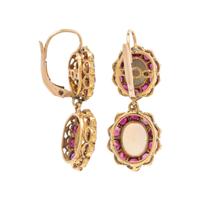 OPAL AND RUBY EARRINGS
