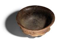 A Maya Terracotta Vessel with Glyphs