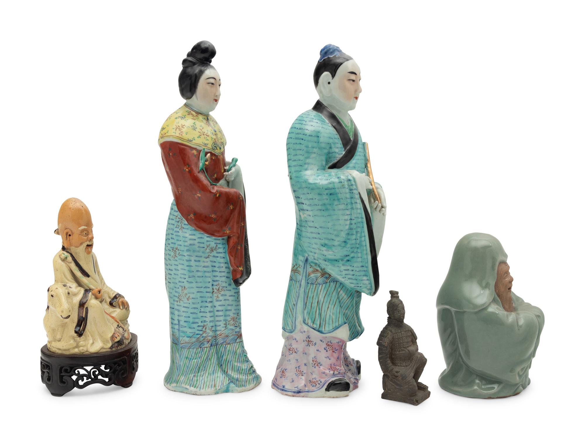Five Chinese Porcelain Figures