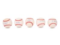 A Group of Over 70 New York Yankees Signed Autograph Baseballs,