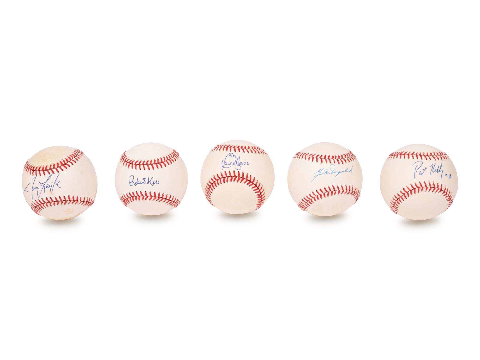 A Group of Over 70 New York Yankees Signed Autograph Baseballs,