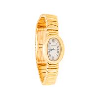 CARTIER, 18K YELLOW GOLD 'BAIGNOIRE' WATCH