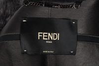 Fendi Gray Mink Banded Coat, 2013