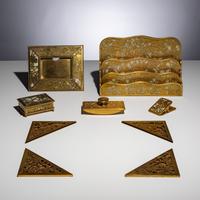 Tiffany Studios New York (American, 1880–1930) — Grapevine Desk Articles, c. 1910