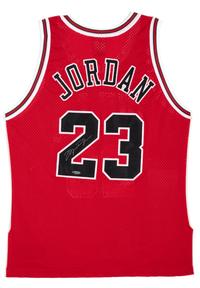 A Michael Jordan Signed Autograph Chicago Bulls Basketball Jersey Obtained at Jordan Flight School Basketball Camp (Upper Deck Authenticated),