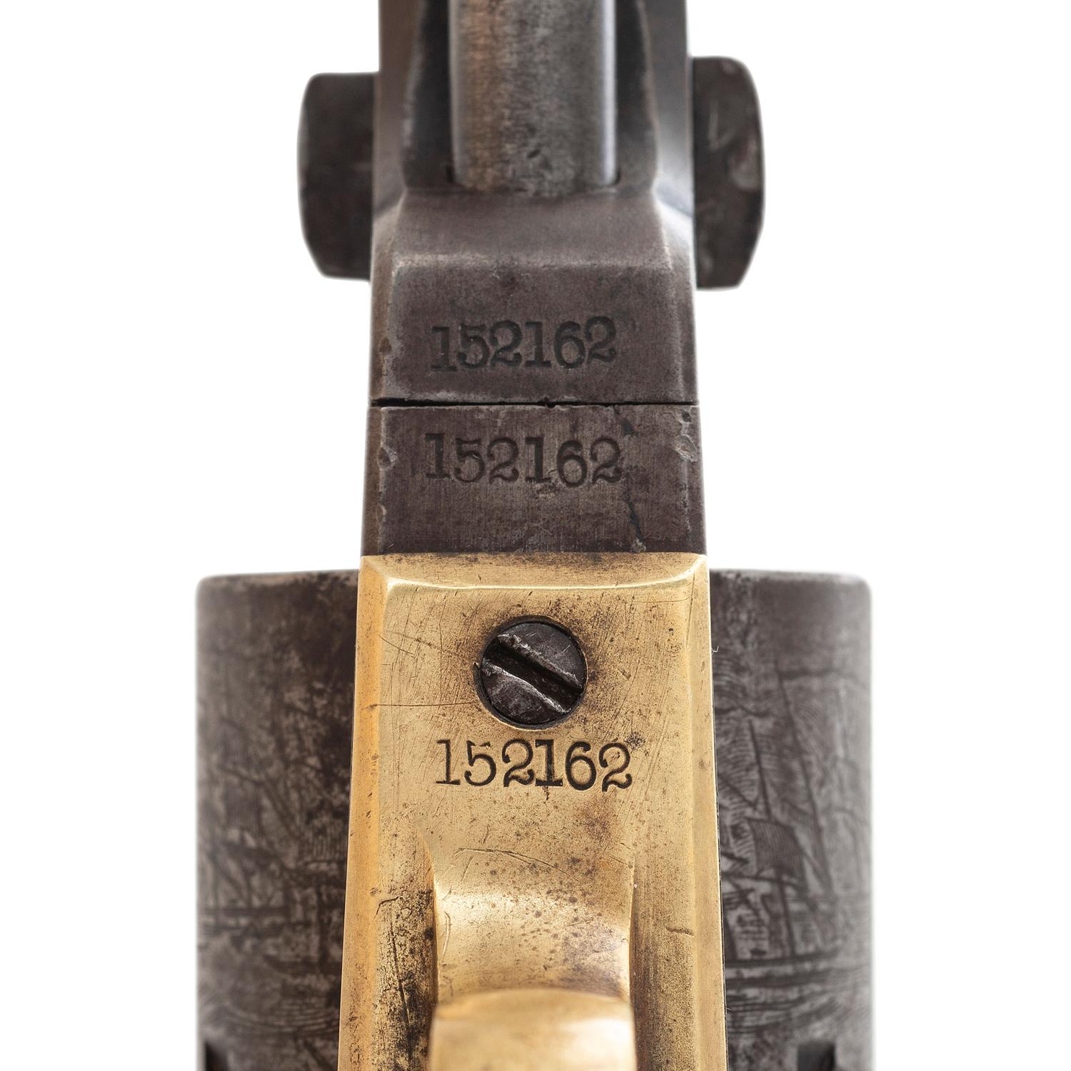 Colt Model 1851 Navy Revolver Inscribed to B.J. Van Valkenburg - 21st Wisconsin Infantry