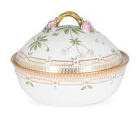 A Royal Copenhagen Flora Danica Porcelain Covered Vegetable Dish