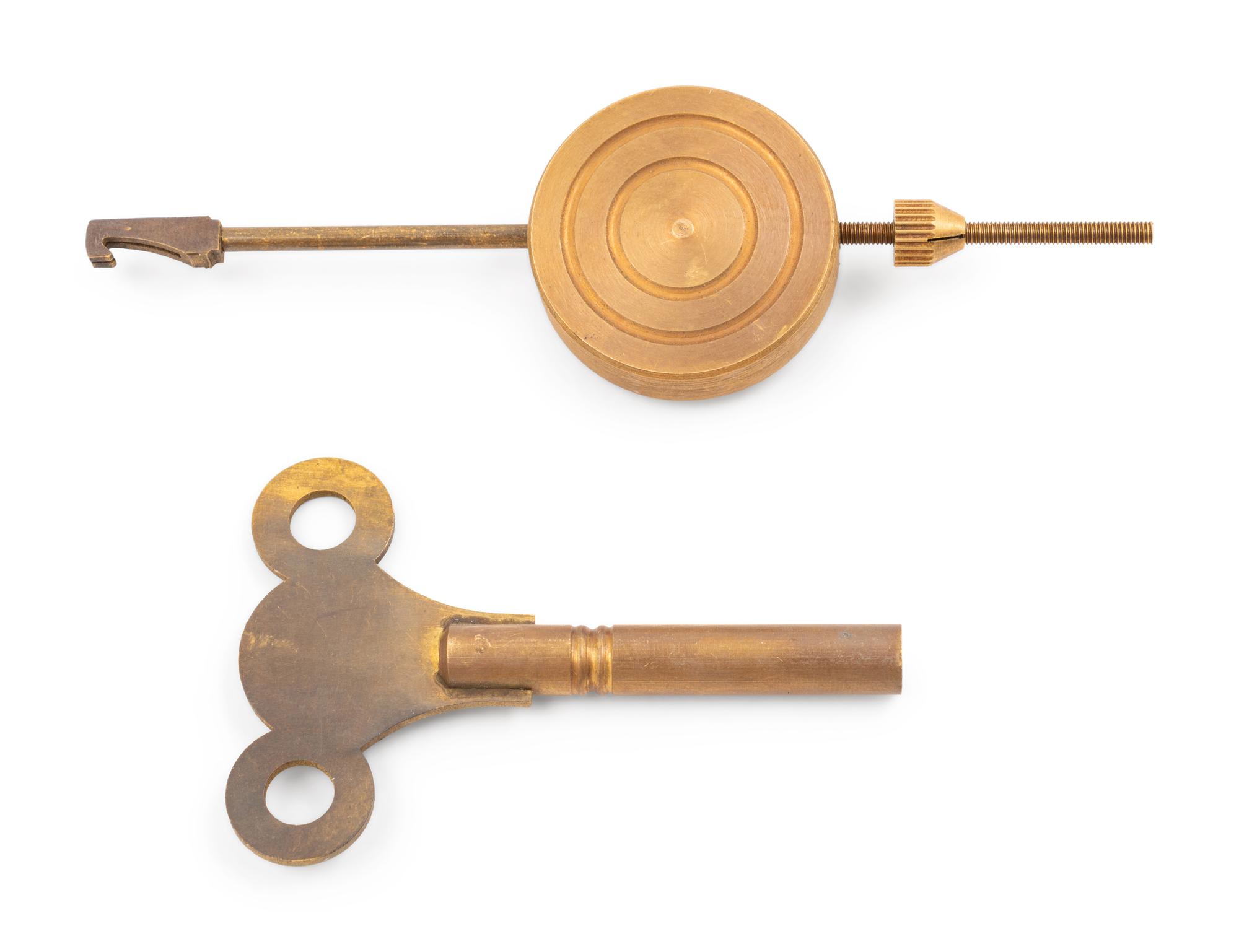 A Hardwood Mantel Clock