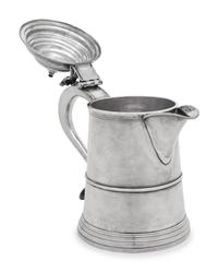 An Early American Silver Covered Tankard