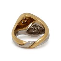 BICOLOR GOLD AND DIAMOND RING
