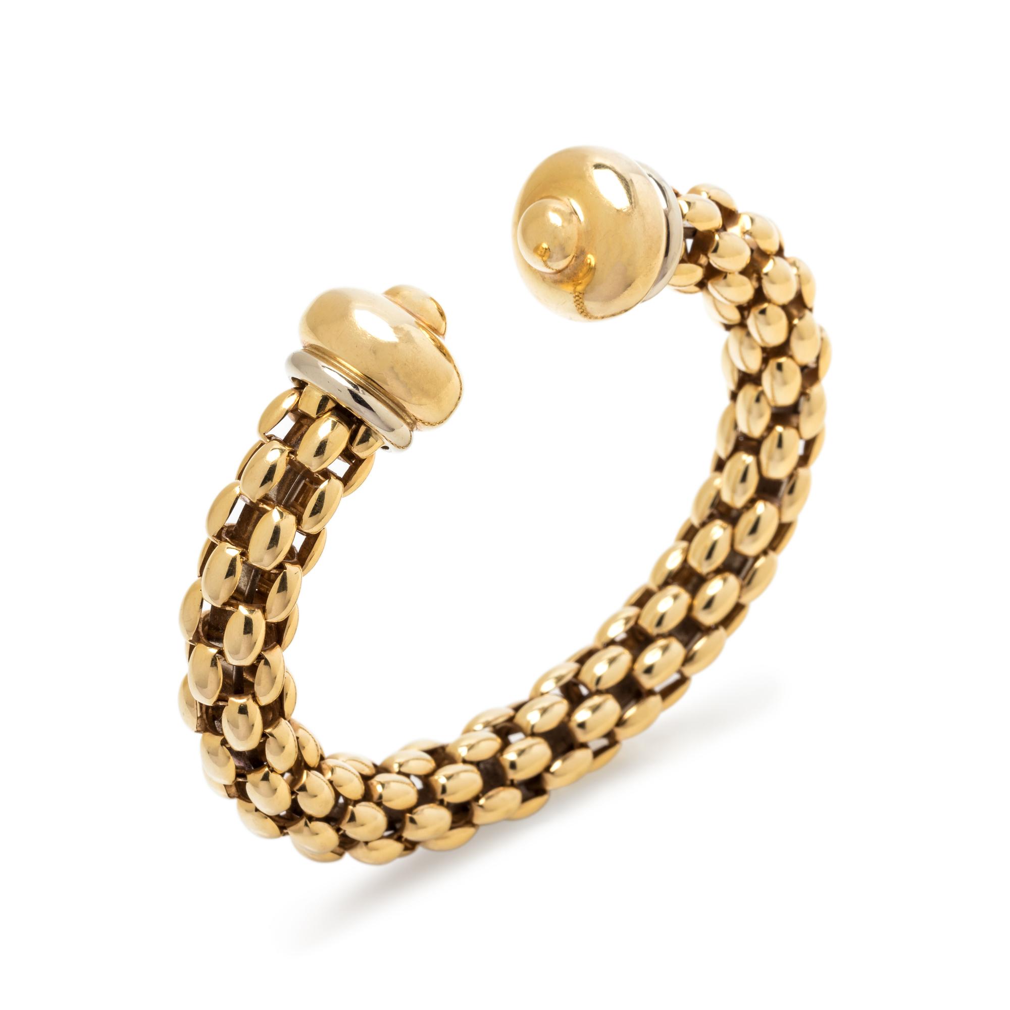 YELLOW GOLD CUFF BRACELET