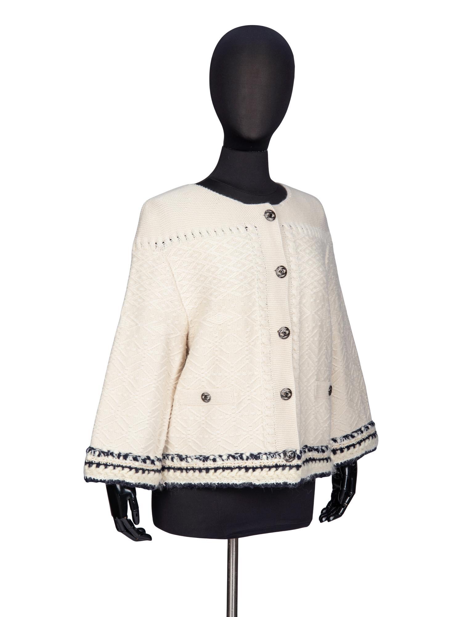 Chanel, Cable-Knit Cashmere Cardigan