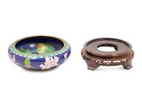 A Cloisonné Bowl with Stand