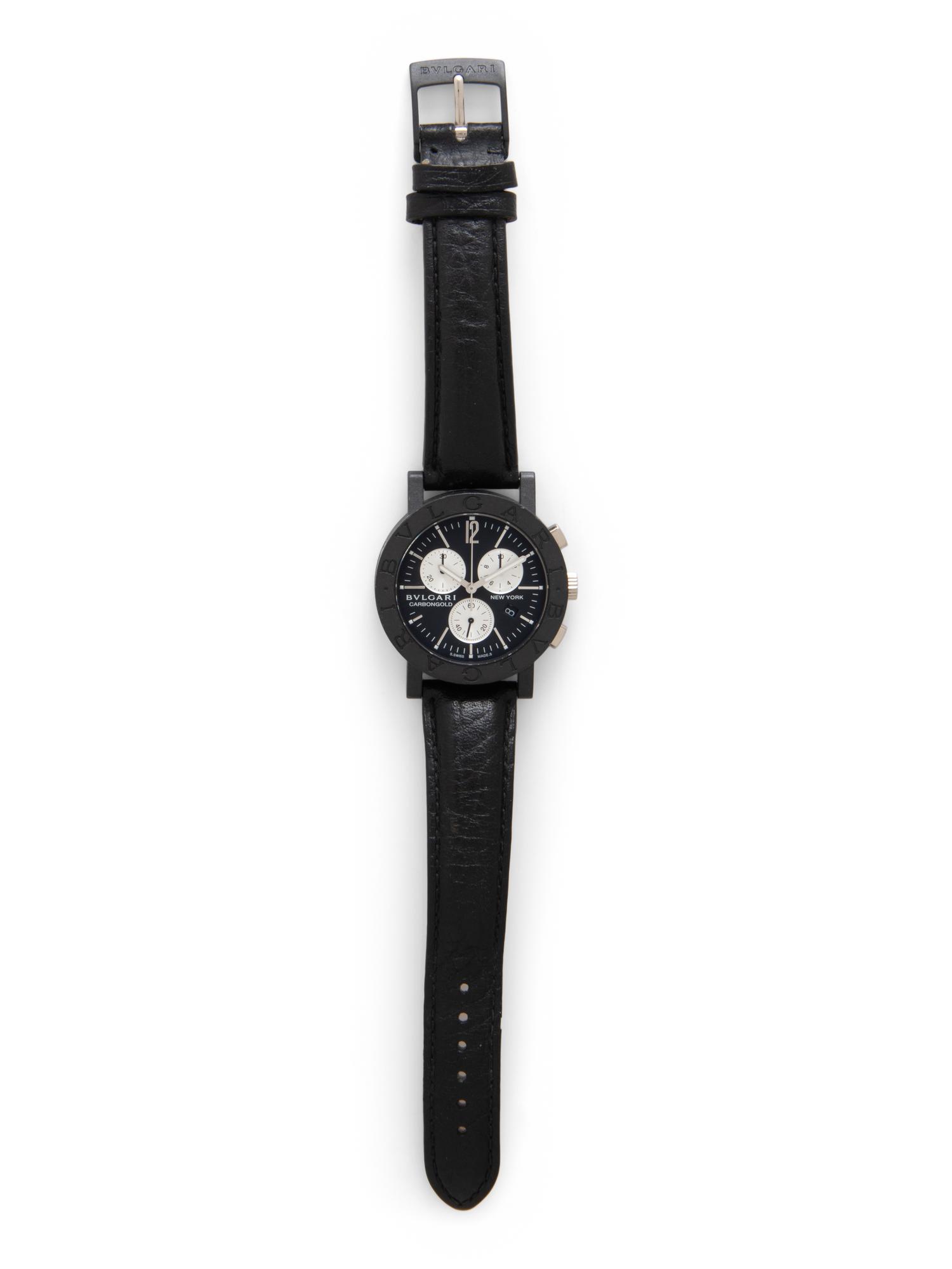 BULGARI, 'CARBONGOLD' CHRONOGRAPH WATCH
