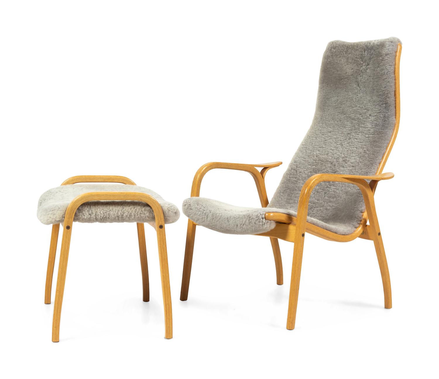 Lamino Lounge Chair and Ottoman Swedese, Sweden