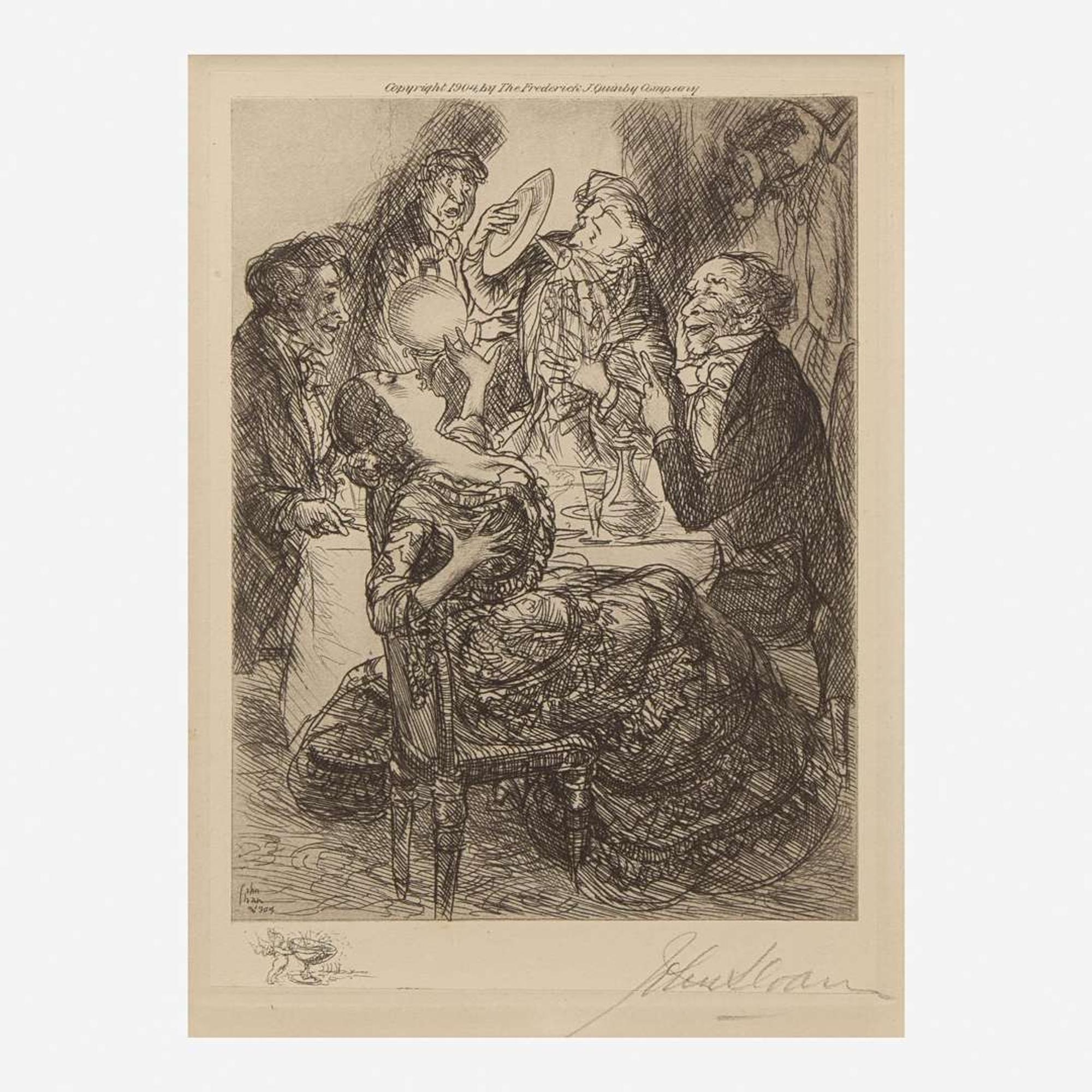 John French Sloan (American, 1871-1951) A Collection of Etchings