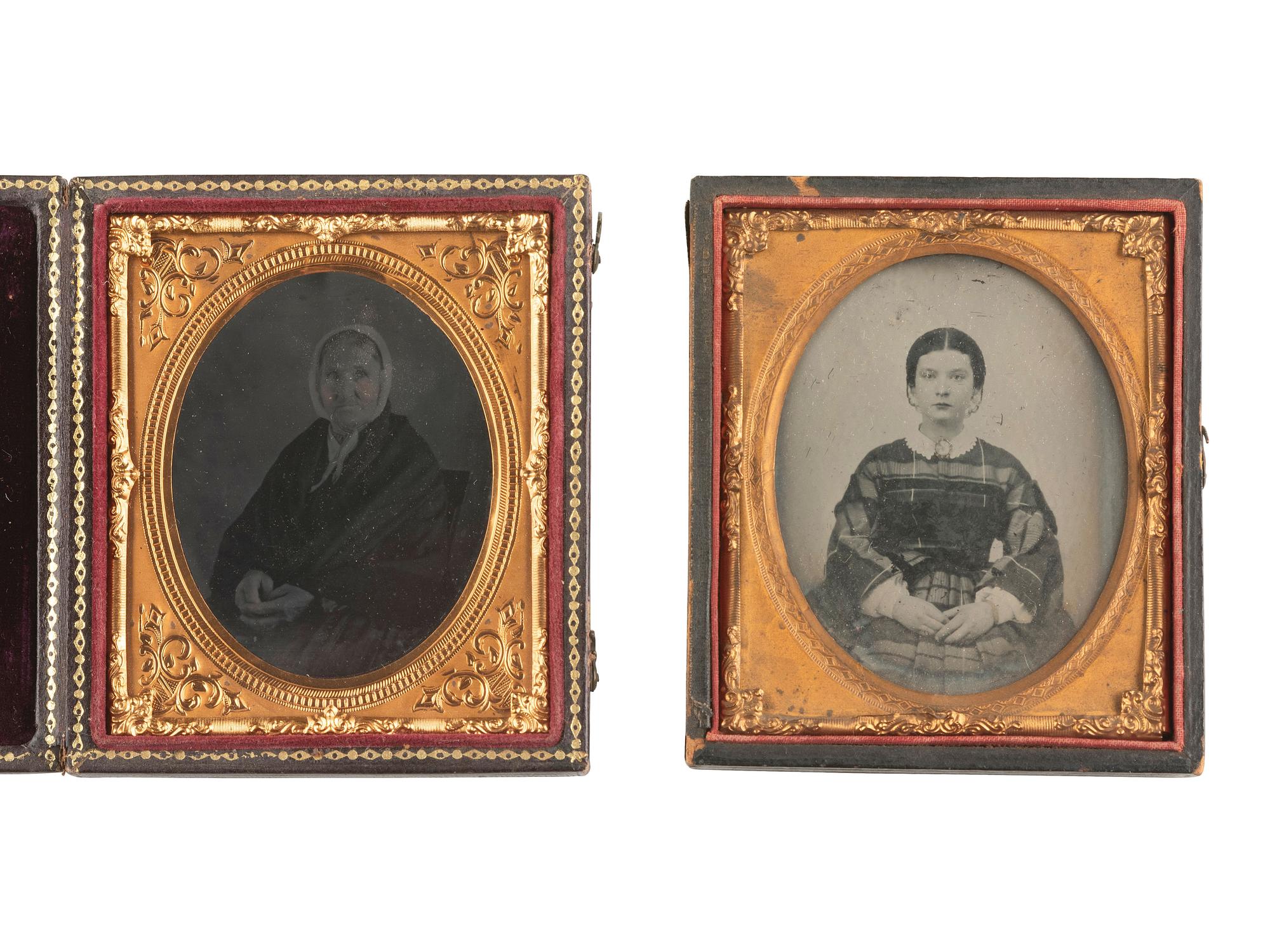 [EARLY PHOTOGRAPHY]. A group of 22 cased images, incl. daguerreotypes of men, women, and children in varying poses.