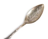 An Early Gorham Silver Olive Spoon and Seafood Forks