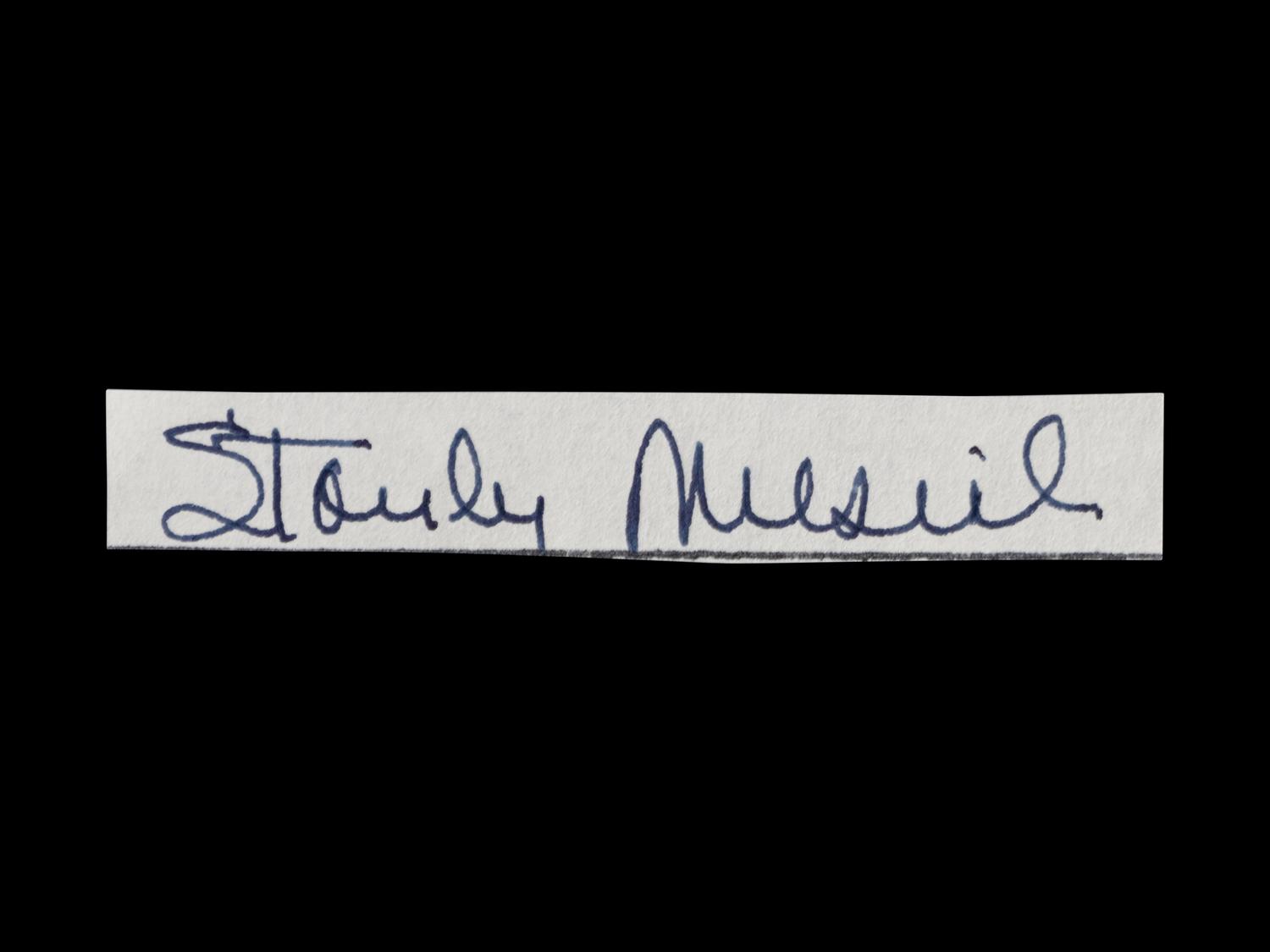 A Group of 10 Stan Musial Signed Autograph Cuts from The Collection of Stan Musial,