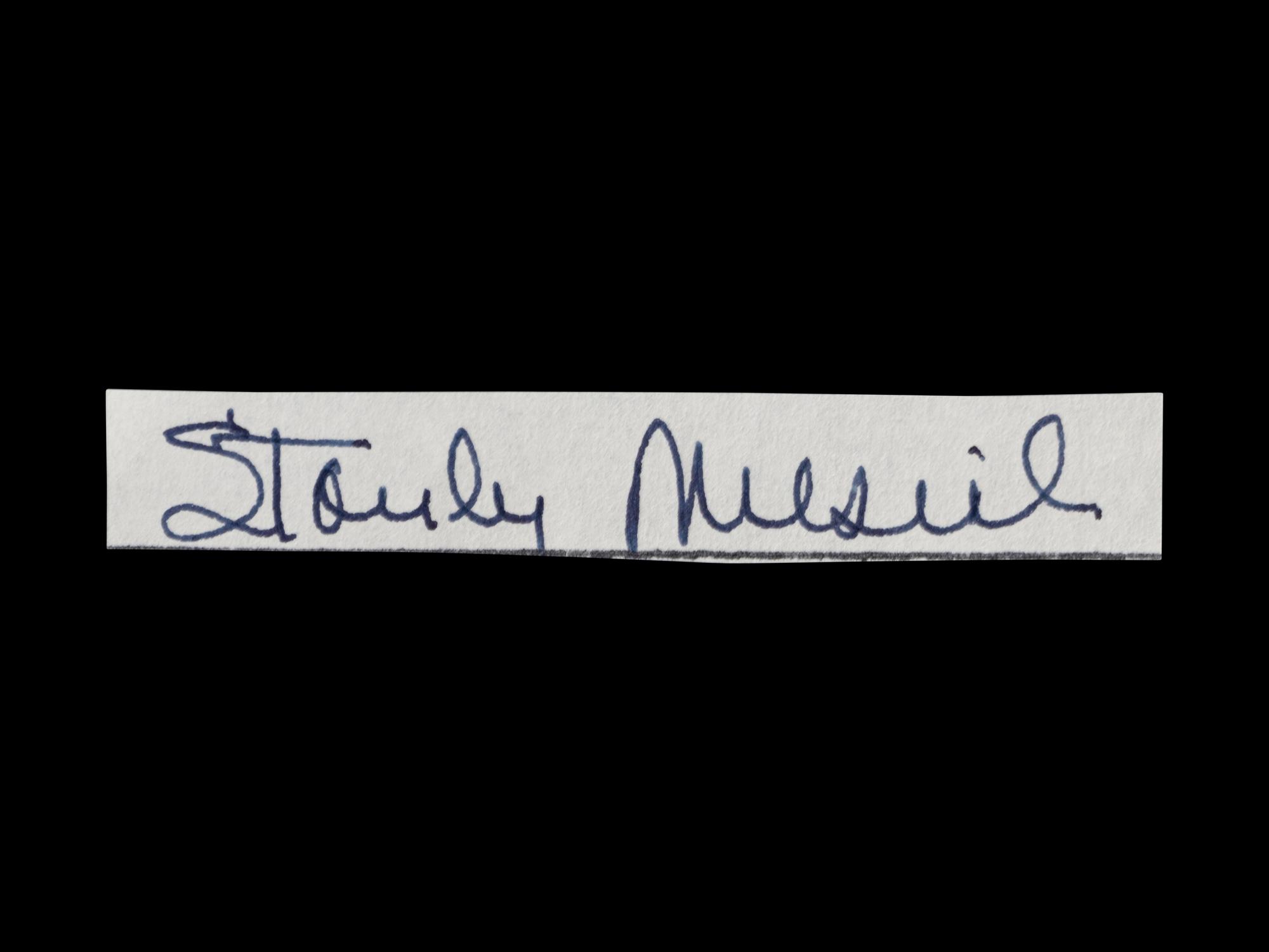 A Group of 10 Stan Musial Signed Autograph Cuts from The Collection of Stan Musial,