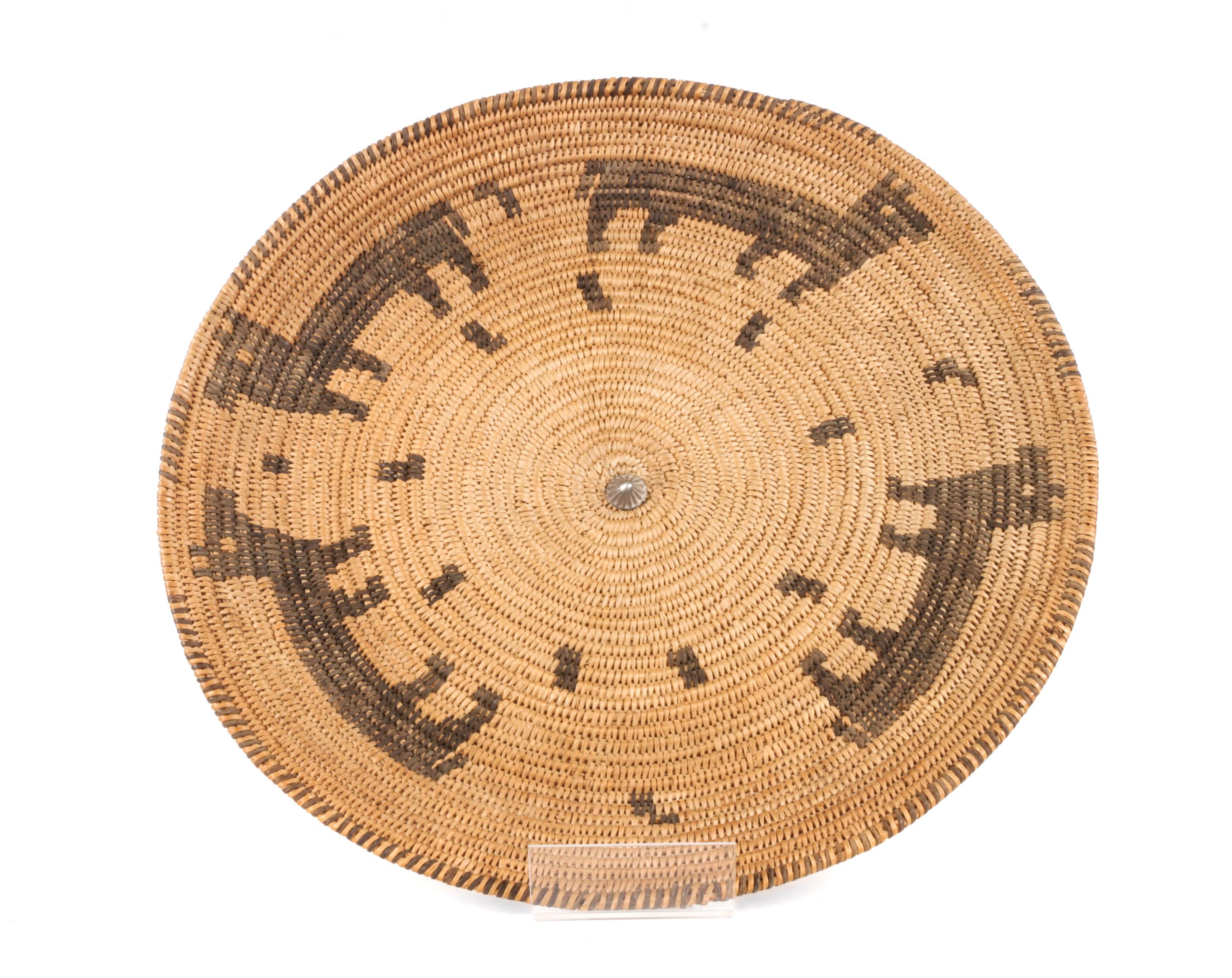 Apache Pictorial Basket Diameter 14 1/2 inches