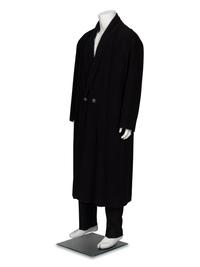 Issey Miyake, Shawl Collar Black Wool Coat
