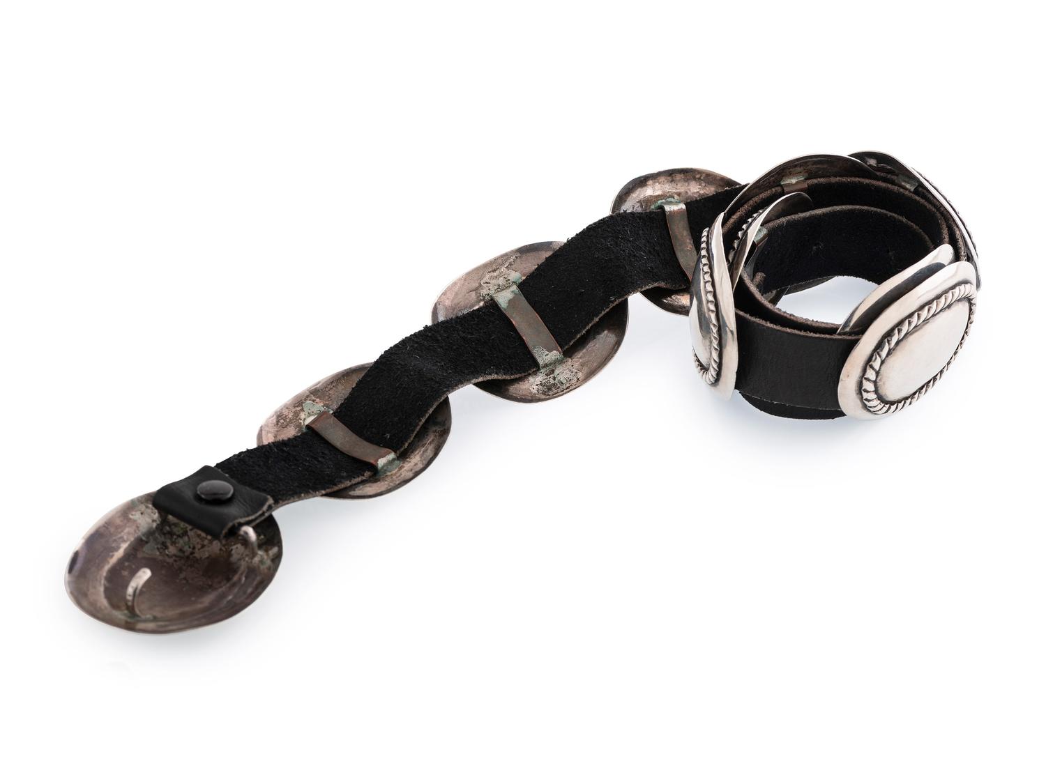 Southwestern-style Silver Concha Belt